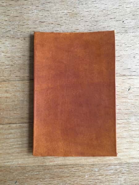 Leather with scratch removed after treatment