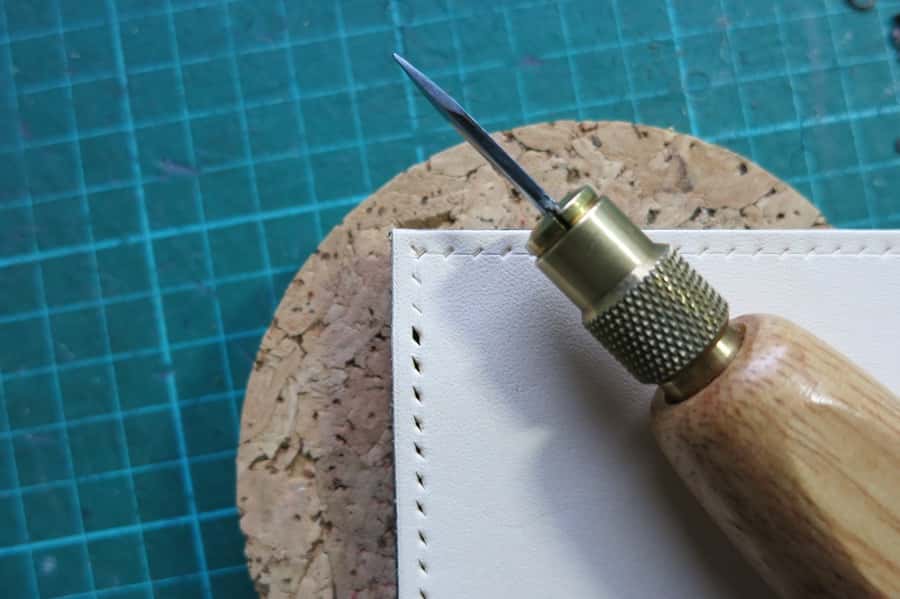 Leather stitching awl