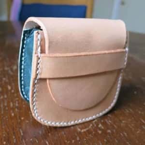 Large leather pouches