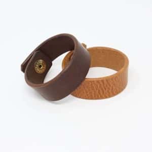 Leather wristband